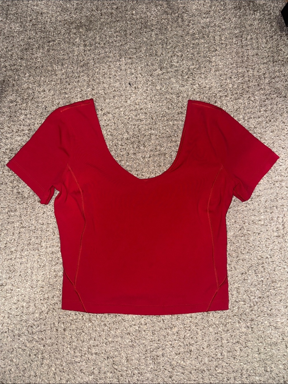 Lululemon align shirt Red Scoop Neck Women’s Top